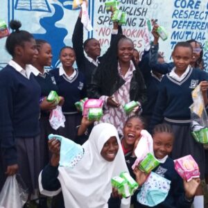 Issuance of sanitary towels and underwears to school girls