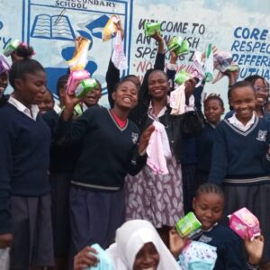 Issuance of sanitary towels and underwears to school girls2